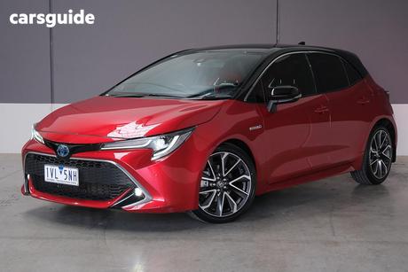 Red 2022 Toyota Corolla Hatchback Zr Hybrid