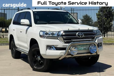 White 2021 Toyota Landcruiser SUV LC200 GXL (4X4) VDJ200R