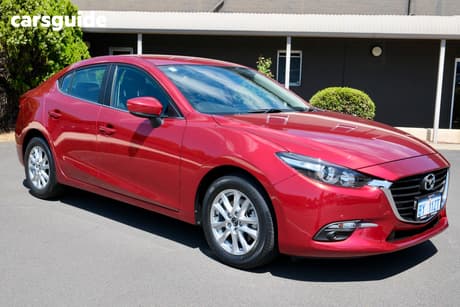 Red 2018 Mazda 3 Sedan Maxx Sport