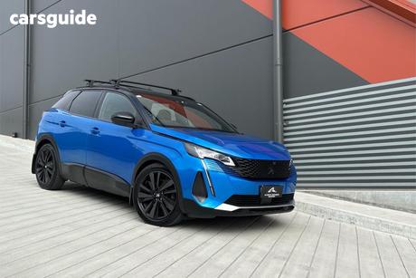 Blue 2021 Peugeot 3008 Wagon Gt Sport Awd Phev