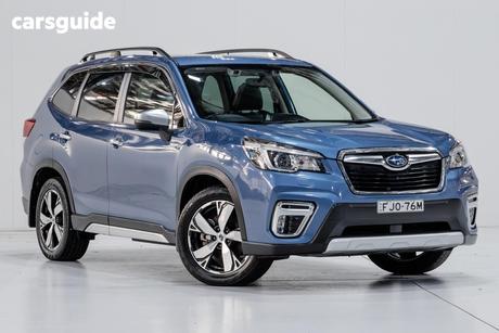 Blue 2020 Subaru Forester Wagon 2.0E-S Hybrid (Awd)