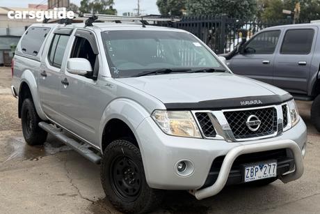 Black 2012 Nissan Navara Dual Cab Pick-up St (4X4)