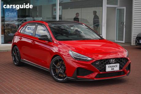 Red 2021 Hyundai I30 Hatchback N Premium With Sunroof