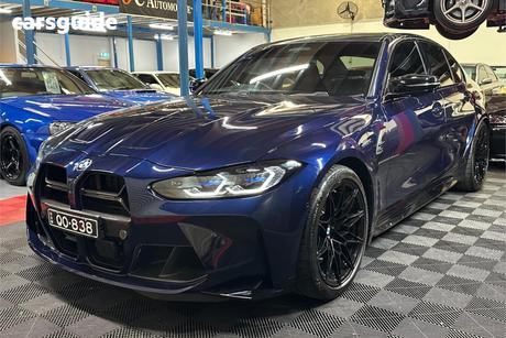 Blue 2021 BMW M3 Sedan Competition