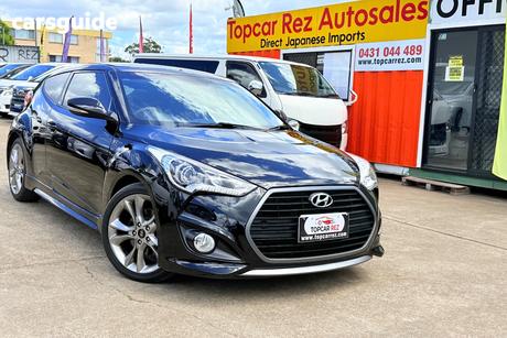 Black 2016 Hyundai Veloster Coupe Sr Turbo