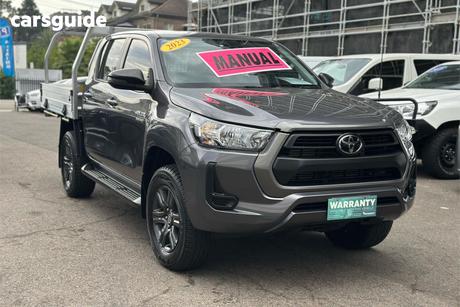 Grey 2023 Toyota Hilux Double Cab Chassis Sr (4X4)