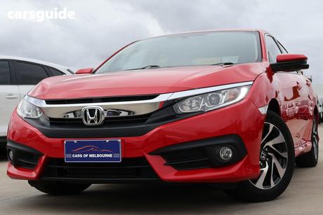 Red 2017 Honda Civic Sedan Vti-S