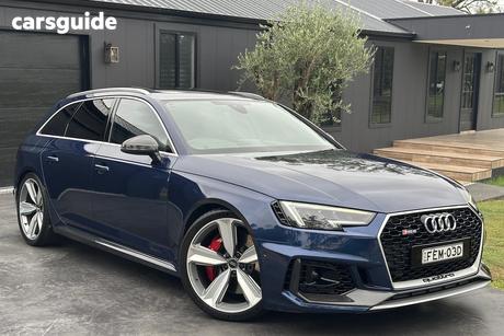 Blue 2019 Audi RS4 Wagon Avant 2.9 Tfsi Tiptronic