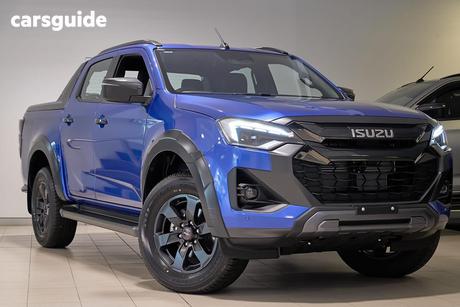 Blue 2025 Isuzu D-MAX Crew Cab Utility X-Terrain (4X4)