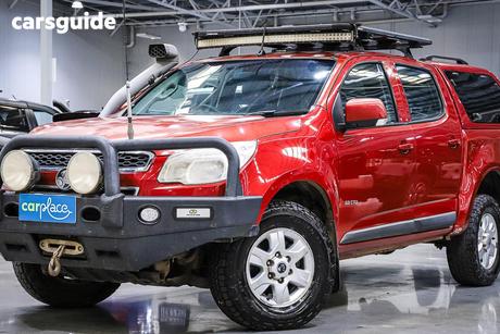 Red 2012 Holden Colorado Crew Cab Pickup Lt (4X4)