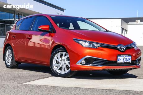 Orange 2016 Toyota Corolla Hatchback Ascent Sport