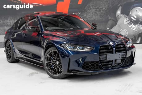 Blue 2022 BMW M3 Sedan Competition