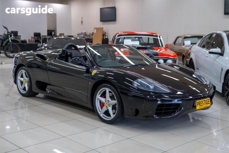 Black 2002 Ferrari 360 Convertible Spider