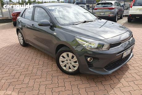 Grey 2021 Kia RIO Hatchback S