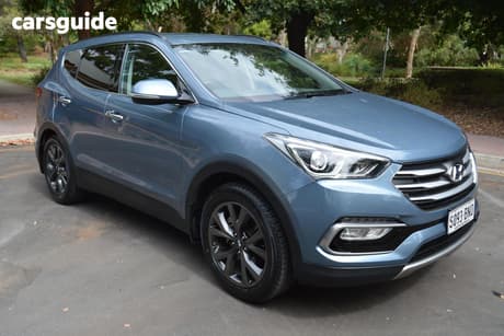 Blue 2016 Hyundai Santa FE Wagon 30 Special Edition