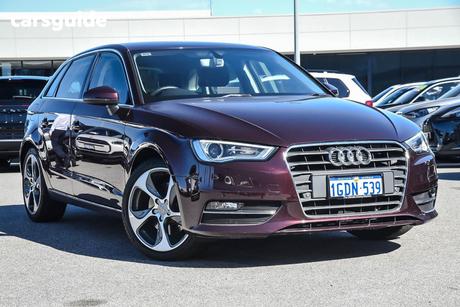 Red 2015 Audi A3 Hatchback Sportback 1.8 Tfsi Ambition