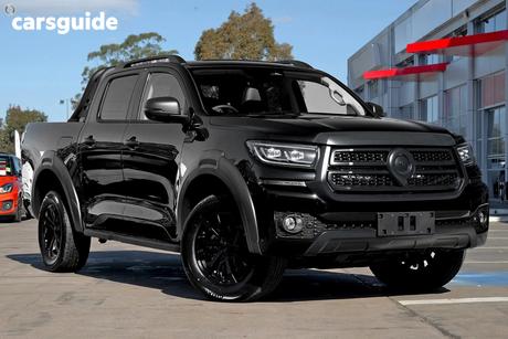 Black 2025 GWM Cannon Dual Cab Utility Vanta (4X4)