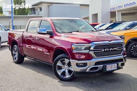 Red 2020 RAM 1500 Crew Cab Utility Laramie (4X4) Fd3.2