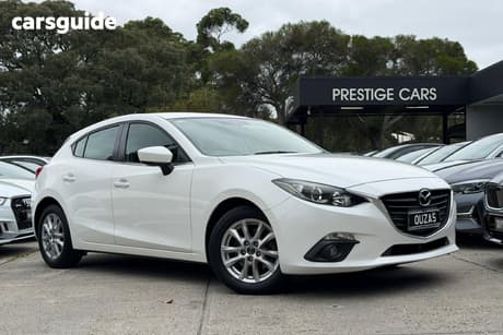 White 2015 Mazda 3 Hatchback Maxx