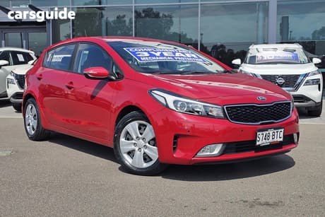Red 2017 Kia Cerato Hatchback S