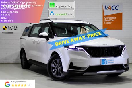 White 2024 Kia Carnival Wagon S