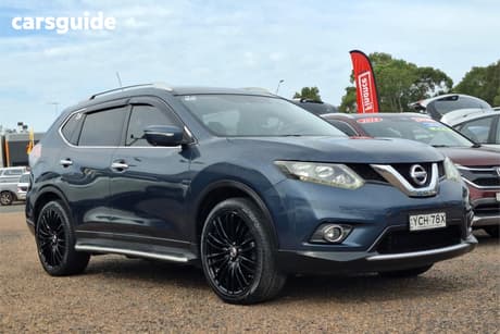 Blue 2014 Nissan X-Trail Wagon St-L 7 Seat (Fwd)