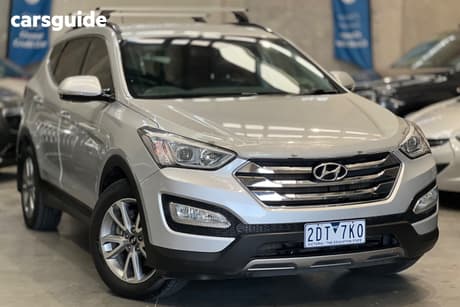 Grey 2014 Hyundai Santa FE Wagon Elite Crdi (4X4)