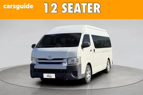 White 2018 Toyota HiAce Bus Commuter