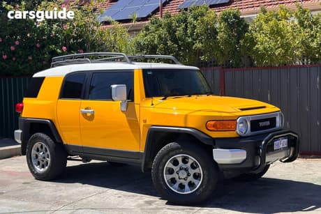 Yellow 2011 Toyota FJ Cruiser Wagon