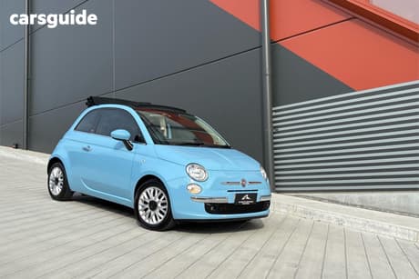Blue 2014 Fiat 500 Convertible Lounge