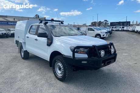 White 2017 Ford Ranger Crew Cab Chassis Xl 3.2 (4X4)