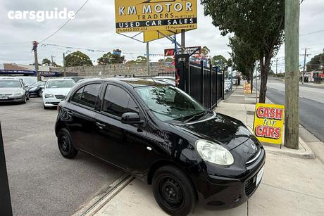 Black 2012 Nissan Micra Hatchback St