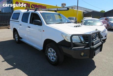 White 2012 Toyota Hilux Ute Tray SR