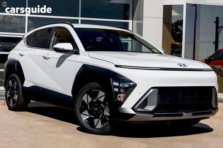 White 2026 Hyundai Kona Wagon Hybrid Elite