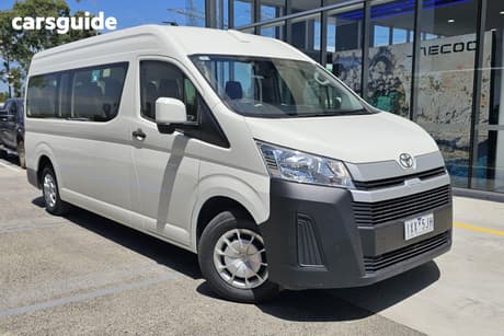White 2021 Toyota HiAce Bus Slwb Commuter (12 Seats)