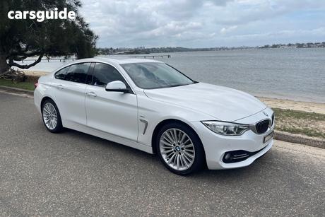 White 2015 BMW 420D Coupe Gran Coupe Luxury Line