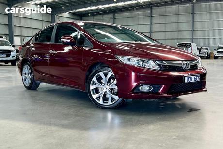 Red 2014 Honda Civic Sedan Sport