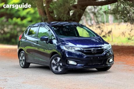 Blue 2017 Honda Fit Hatch HYBRID L HONDA SENSING