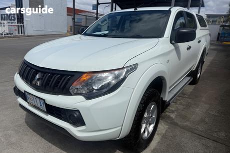 White 2018 Mitsubishi Triton Dual Cab Utility Glx Plus (4X4)