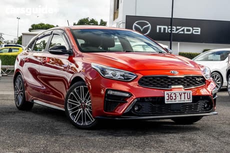 Orange 2019 Kia Cerato Hatchback Gt (Turbo)