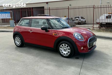 Red 2014 Mini Cooper Hatchback One