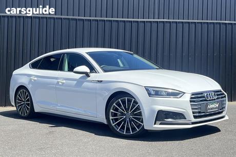 White 2017 Audi A5 Hatchback 2.0 Tdi Quattro S Tronic Sport
