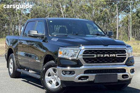 Black 2024 RAM 1500 Crew Cab Utility Big Horn (6-4 Tub) Mhev (4X4)