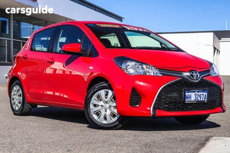 Red 2016 Toyota Yaris Hatchback Ascent