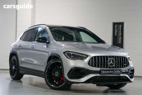 Silver 2022 Mercedes-Benz GLA45 Wagon S 4Matic+