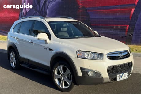 White 2013 Holden Captiva Wagon 7 Lx (4X4)