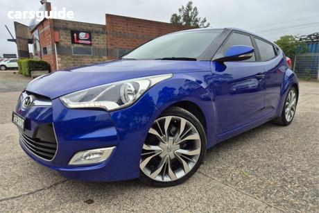 Blue 2011 Hyundai Veloster Hatch FS F