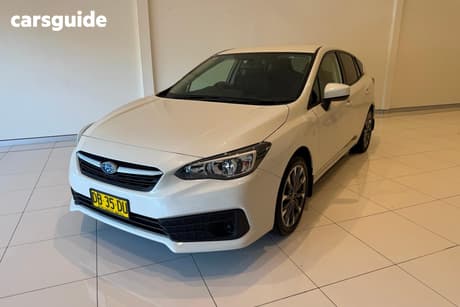 White 2021 Subaru Impreza Hatchback 2.0I (Awd)