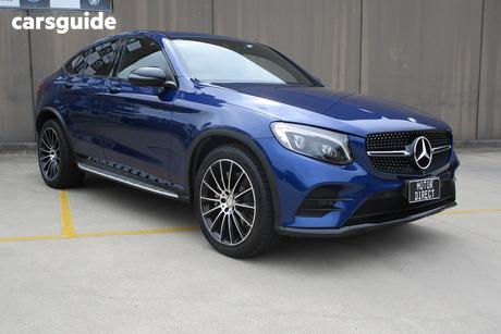 Blue 2017 Mercedes-Benz GLC220 Coupe D