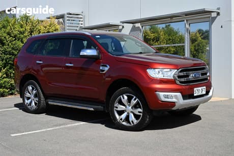 Red 2015 Ford Everest Wagon Titanium